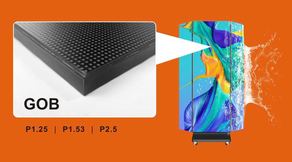 Foldable LED Poster - tri-fold LED poster display-0